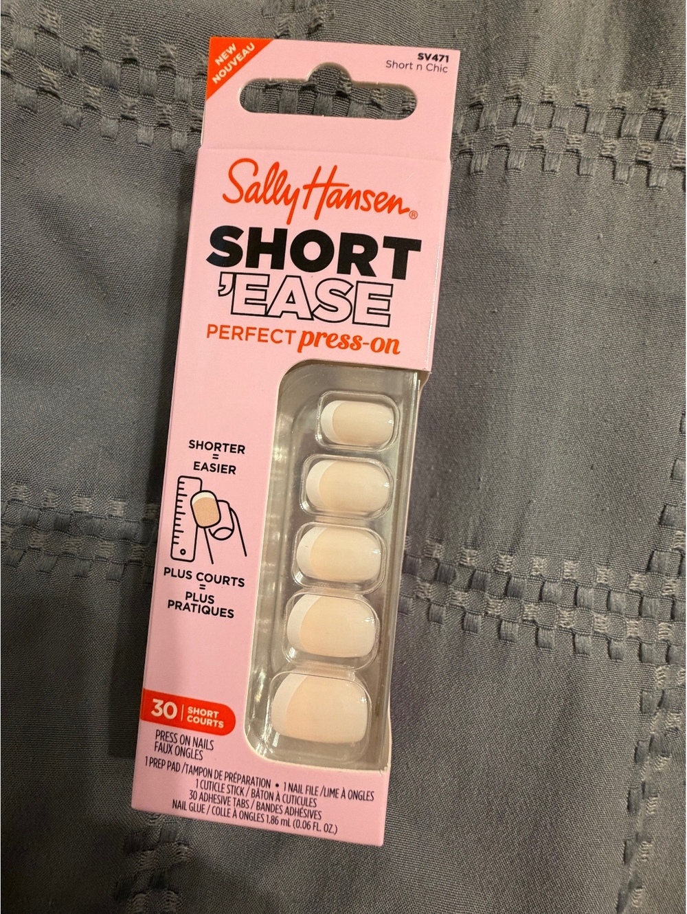 Sally Hansen Short 'Ease Perfect Press-On Nails - Short & Chic